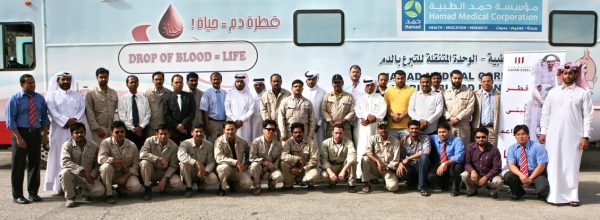Qatar Steel organizes a blood donation campaign